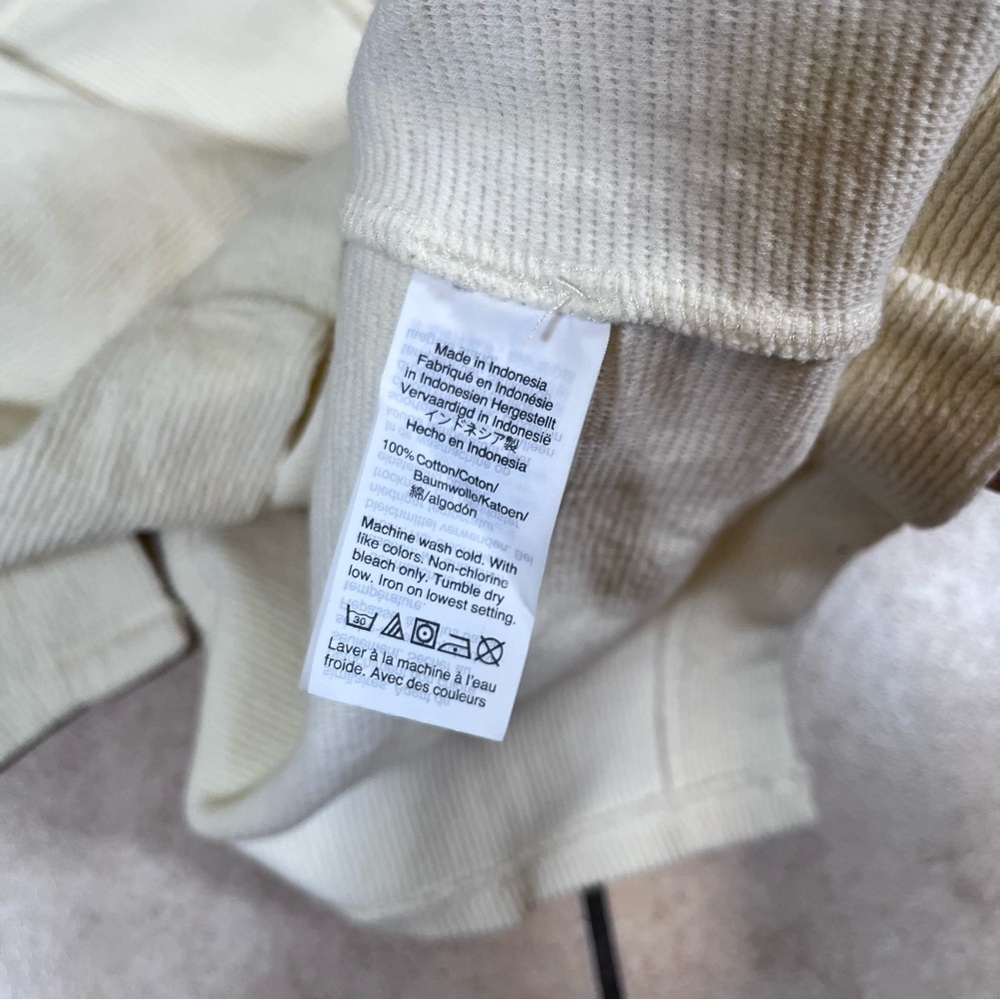 Madewell Texture & Thread Split-Back Top Ivory Wo… - image 5